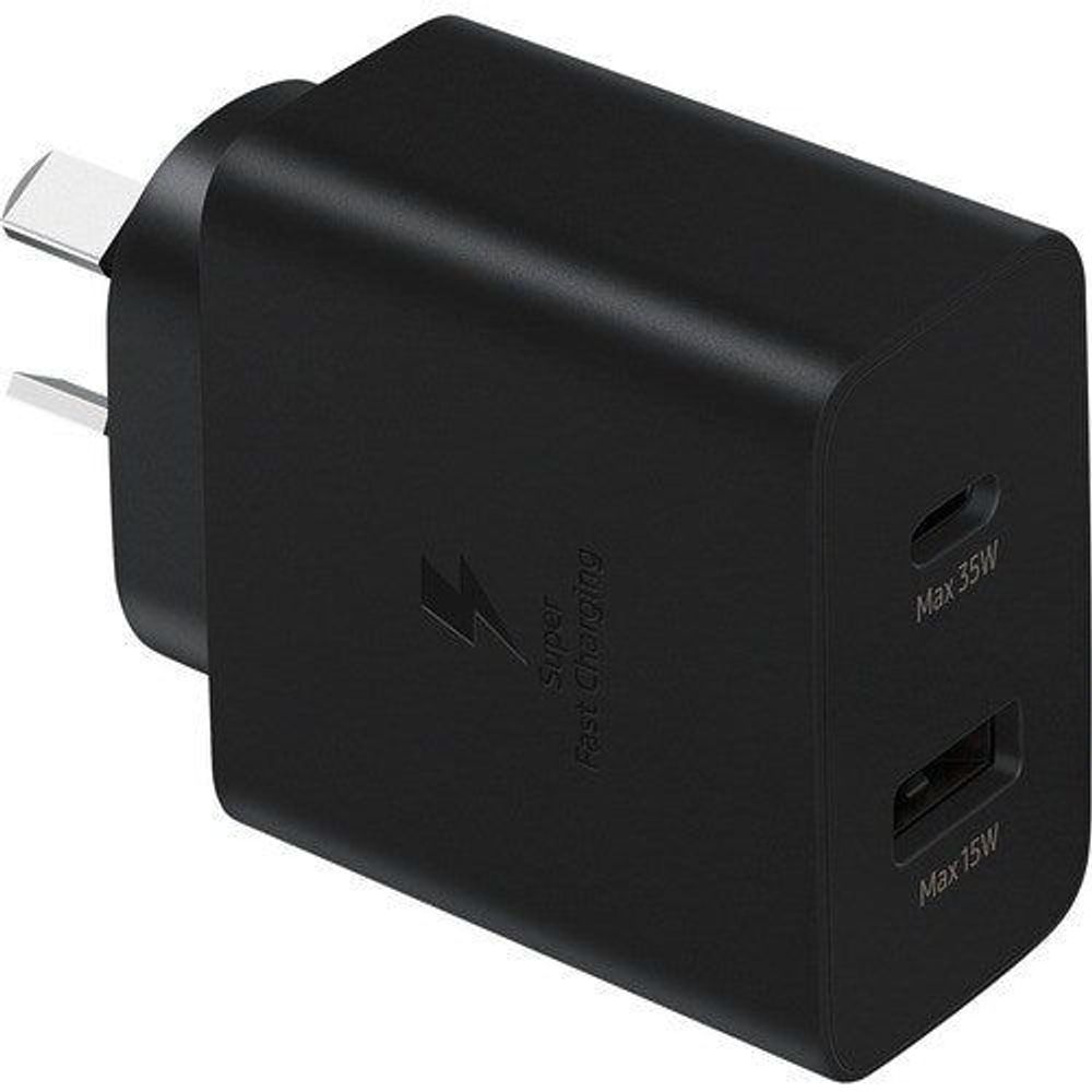 EP-TA220NBEGAU - Samsung 35W Power Adapter Duo - 35 W - 120 V AC, 230 V AC Input - 5 V