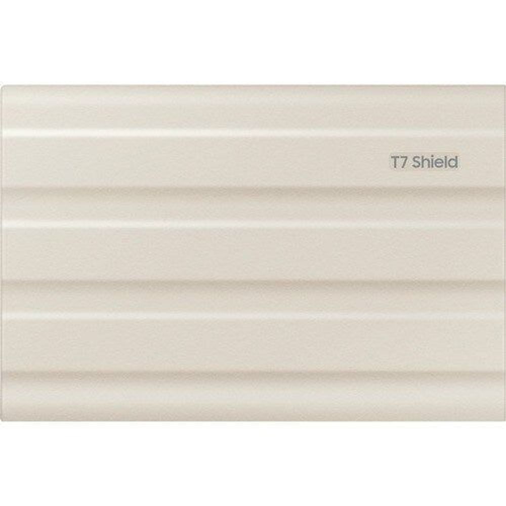 Beige Samsung rugged portable SSD rear panel with “17 Shield” marking