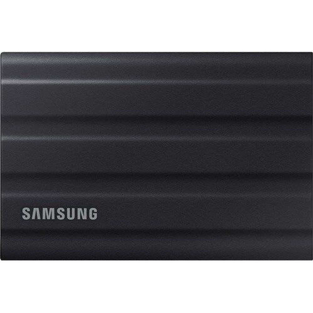 Samsung T7 Shield SSD black front face with Samsung logo
