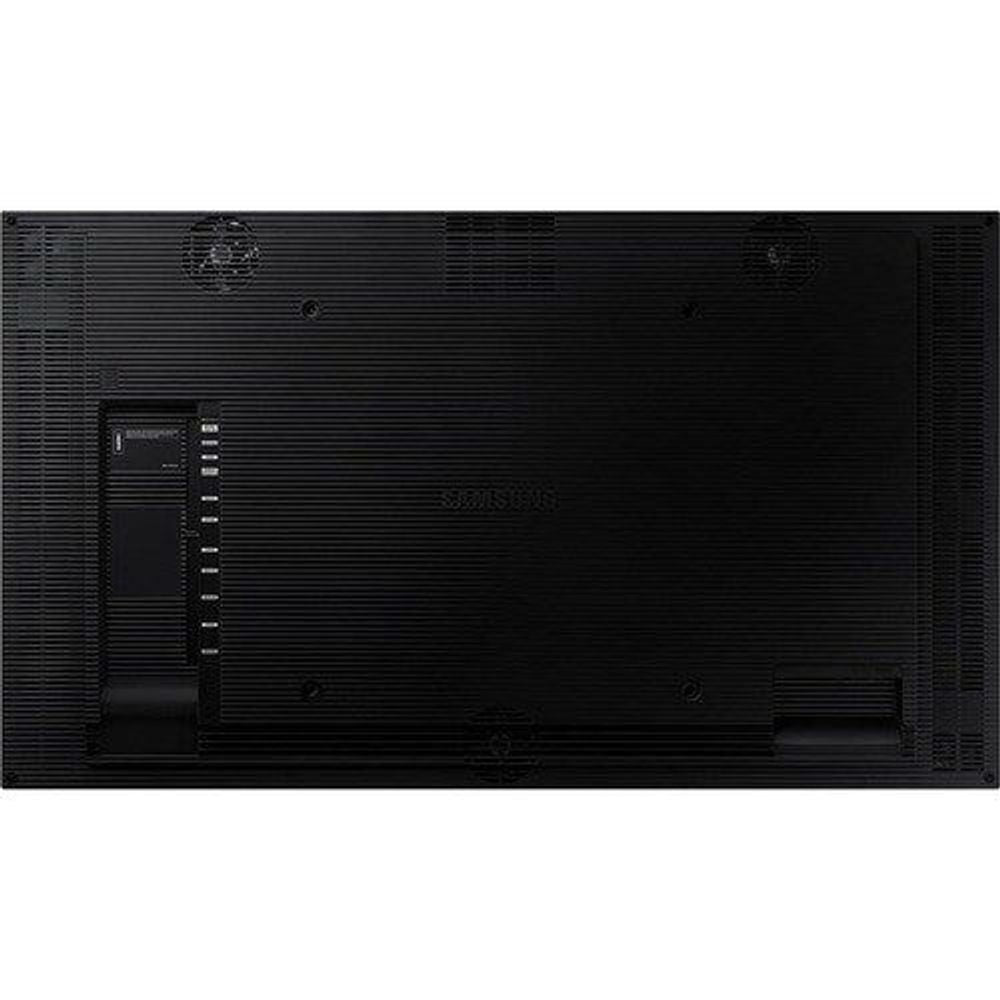 Samsung 46-inch digital signage display back view with connectors and vented cooling grid