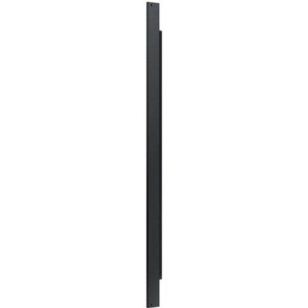 Digital signage display side view, slim black panel