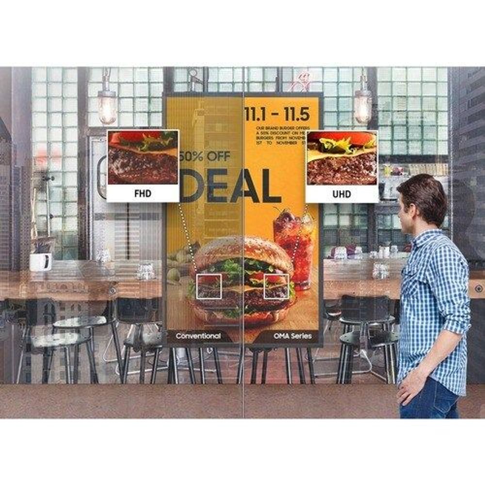 LH75OMAEBGBXXY - Samsung 75" OMA Window Display - 75" LCD - 3840 x 2160 - 4000 cd/m² -