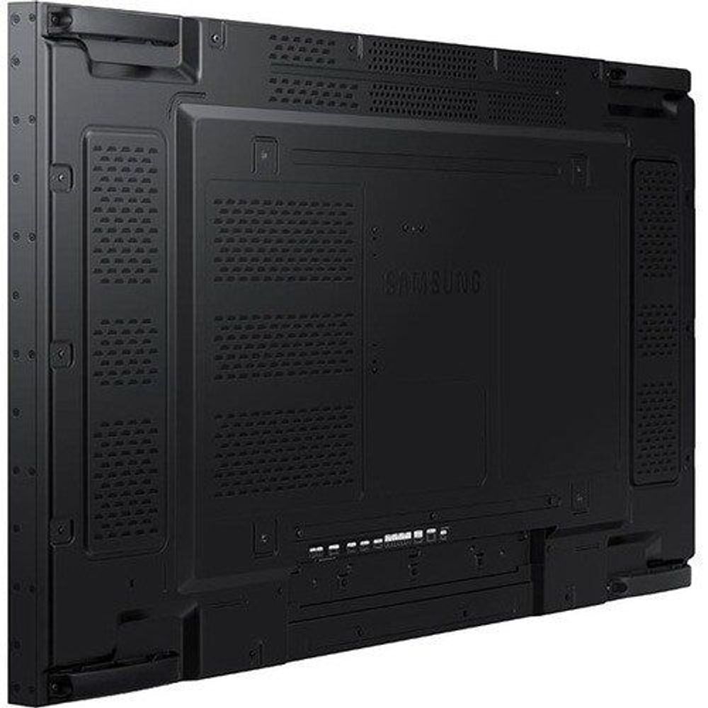55-inch Samsung digital signage LCD display rear view with “SAMSUNG” label and ports