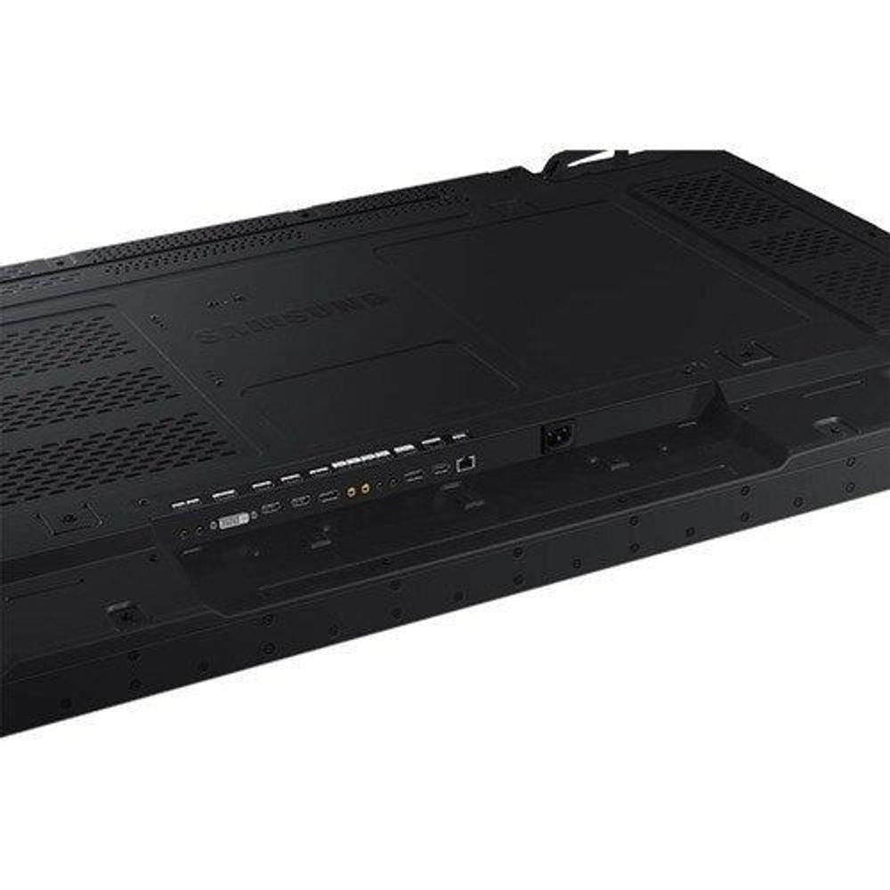 55-inch Samsung digital signage LCD display back panel with vented speaker grille