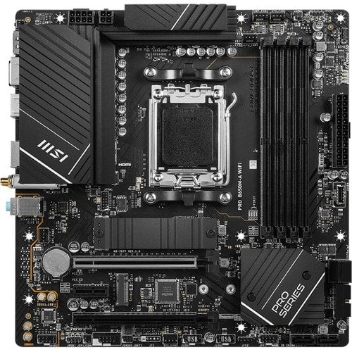 MSI Pro B650M-A WIFI Gaming Desktop Motherboard - AMD B650 Chipset - S