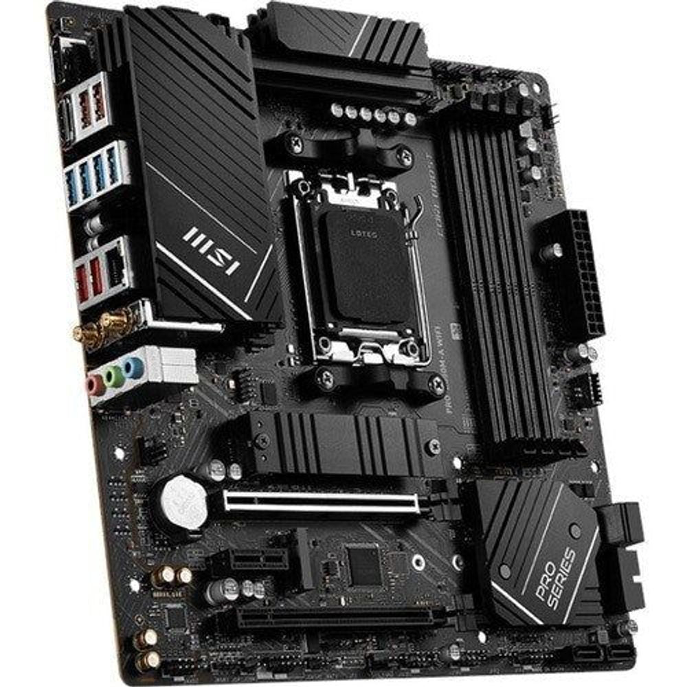 MSI Pro series B650M-A WiFi motherboard with rear USB and Ethernet I/O ports