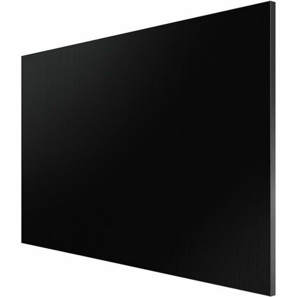 Digital signage display side view with slim black frame