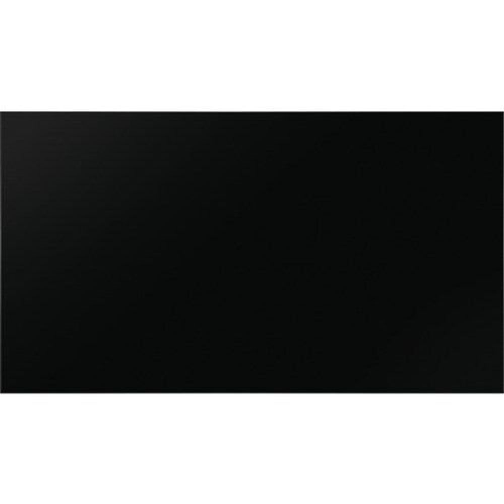Digital signage display close-up of dark black screen surface