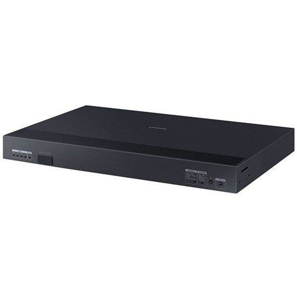 Samsung LED UHD signage box with slim black enclosure and side I/O ports