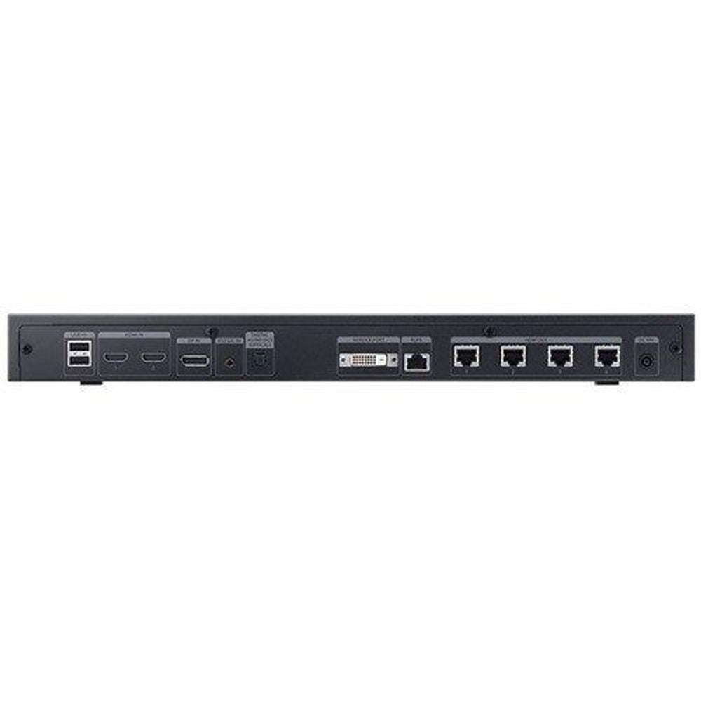 Samsung signage box rear ports panel with multiple connections and network sockets