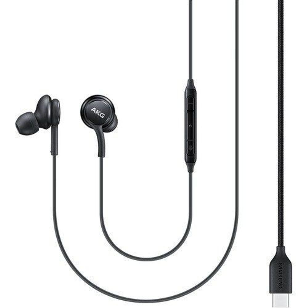 Wired in-ear earphones with inline remote and USB-C plug