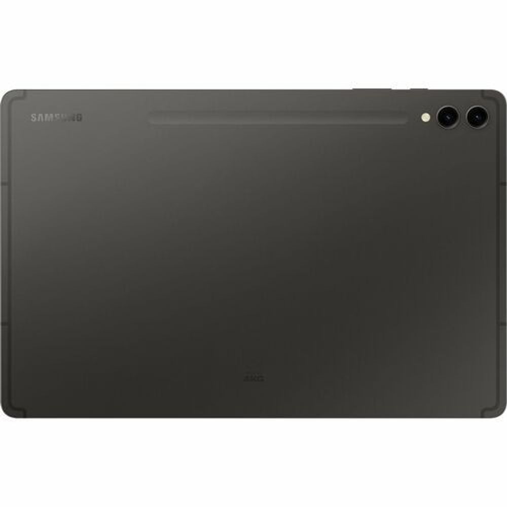 Samsung rugged tablet back panel in dark gray with dual camera lenses