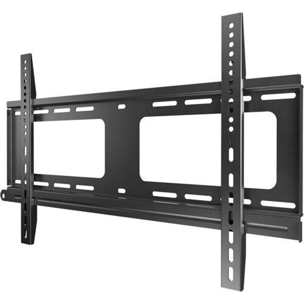 Black wall mount bracket with wide crossbar and two vertical mounting rails
