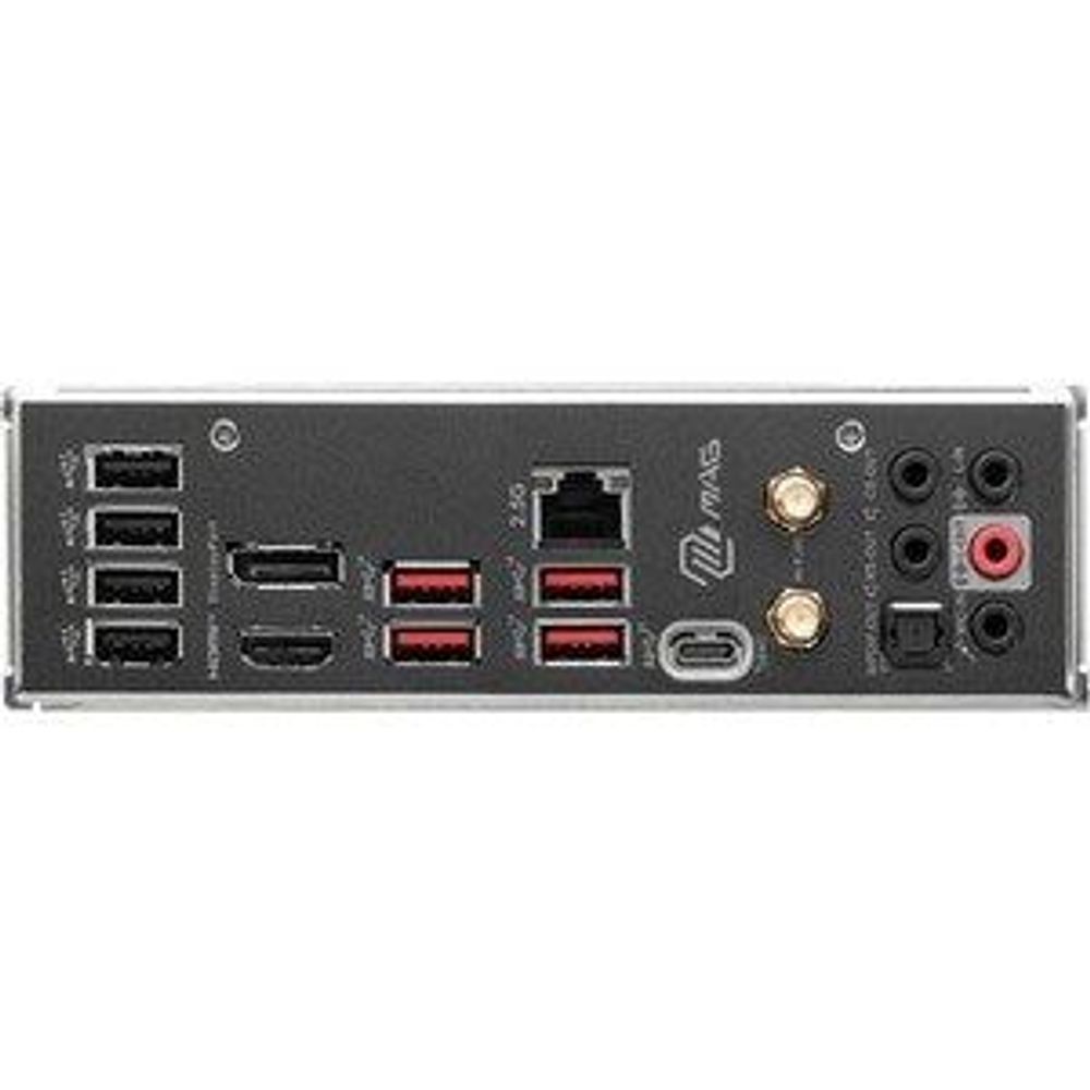 MSI MAG Tomahawk WiFi rear I/O panel with USB, HDMI, audio and network ports