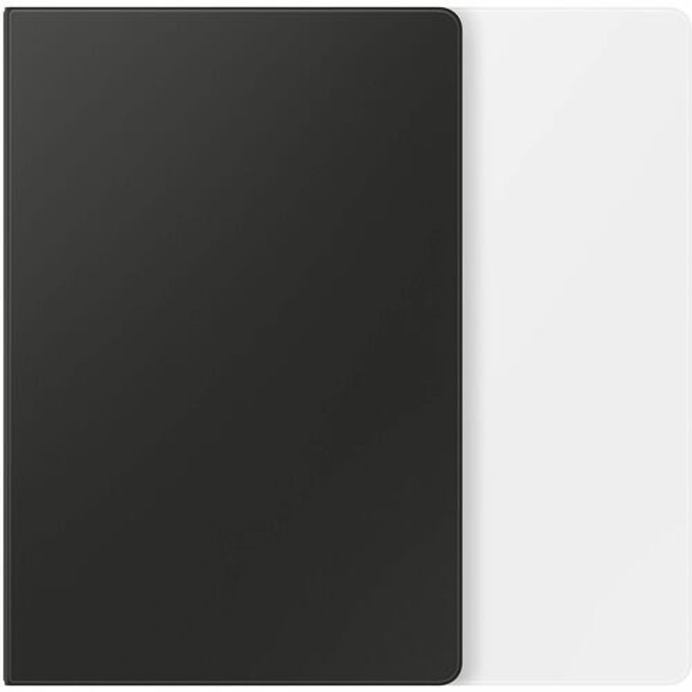 Tablet case interior with black back panel and white outer cover