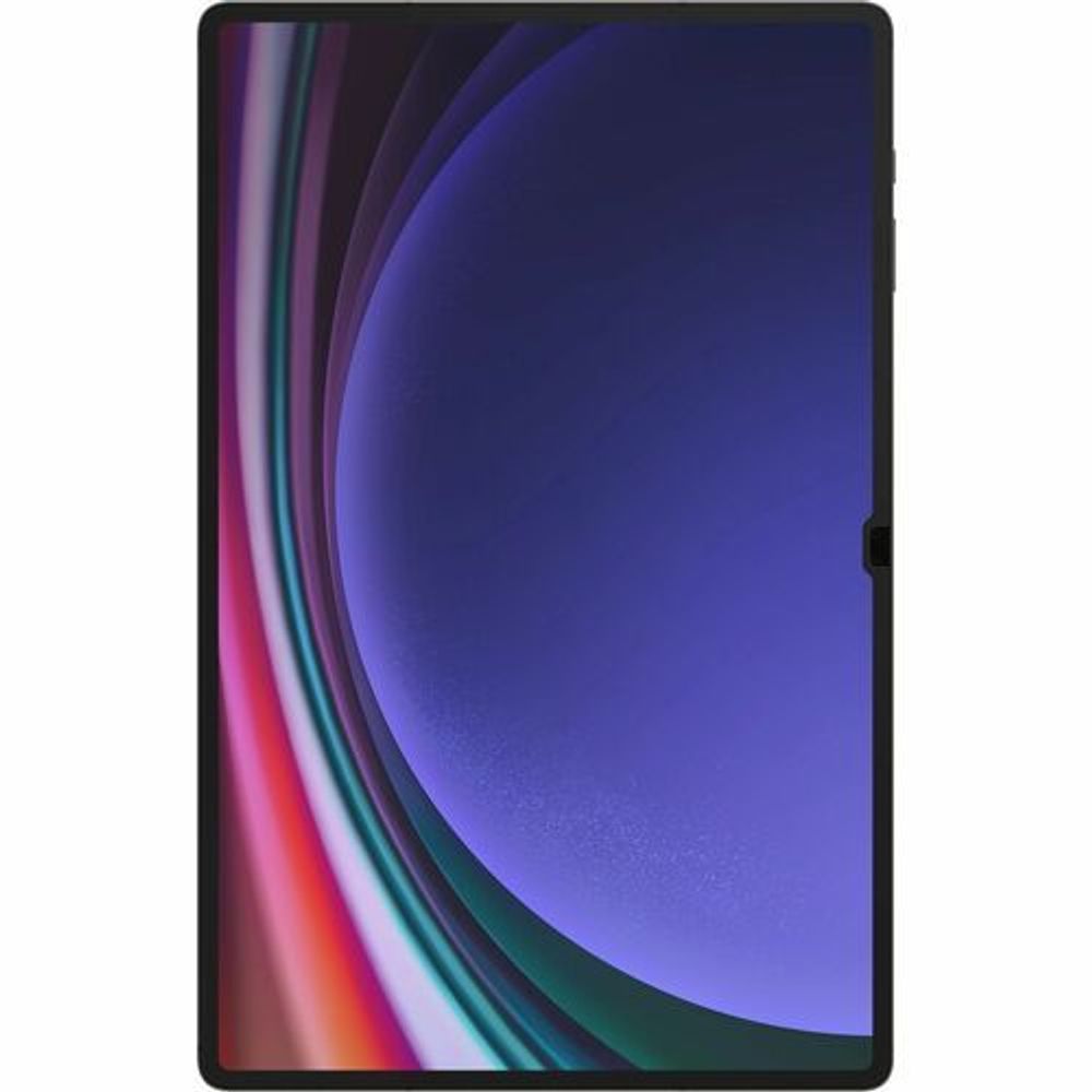 Anti-reflecting screen protector film aligned over tablet display