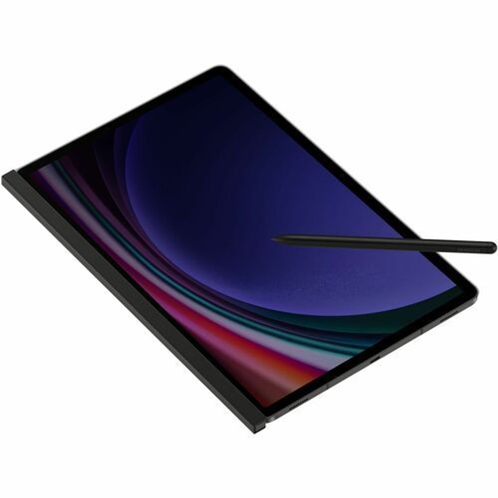Tablet privacy screen protector installed with stylus-like pointer