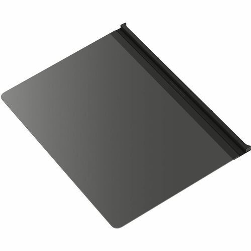 Privacy screen protector sheet with dark tint and slim tab edge