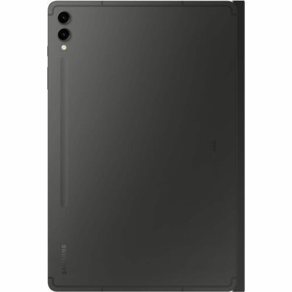 Tablet back view with privacy screen on screen side