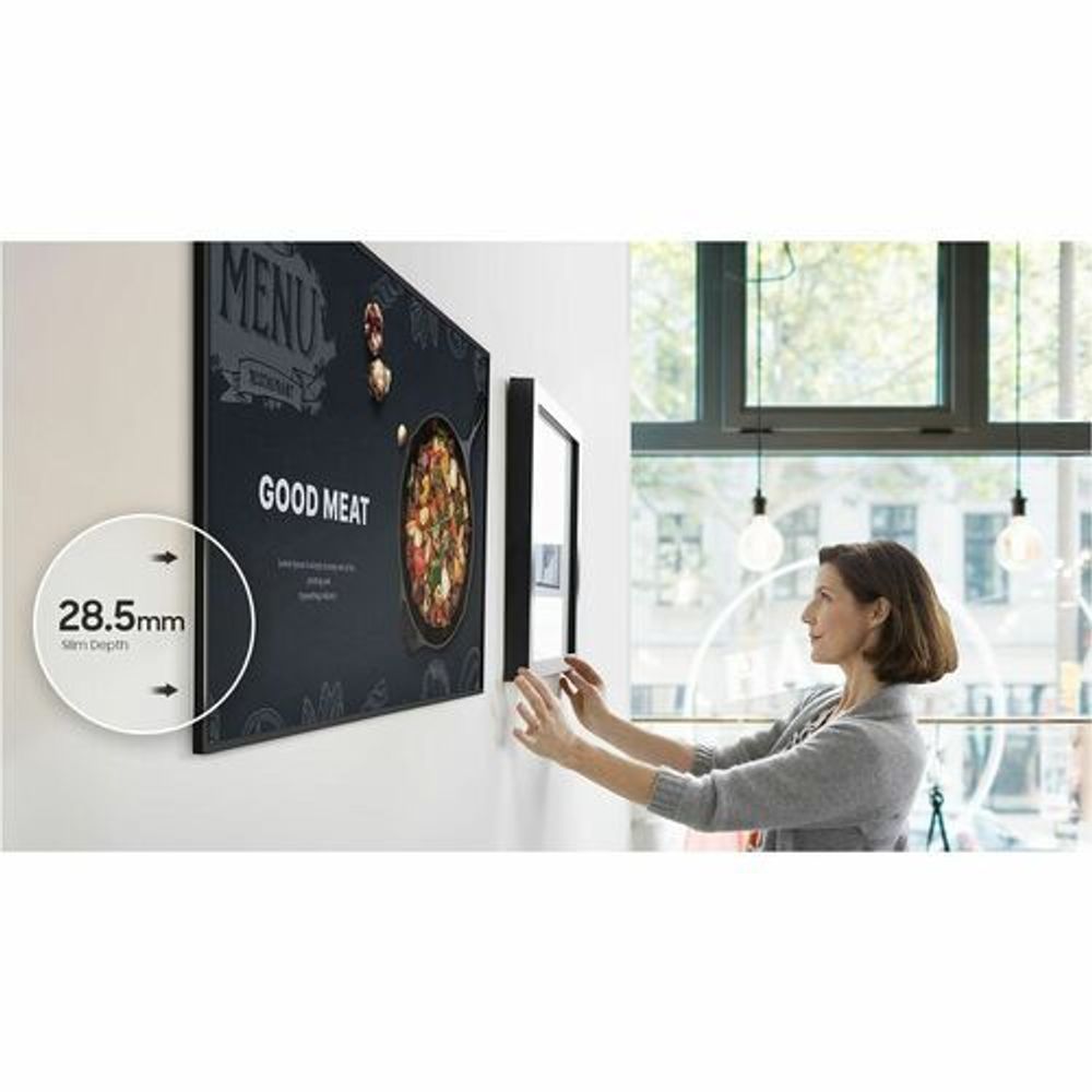 42.5 in Samsung digital signage LCD display with black bezel, front view