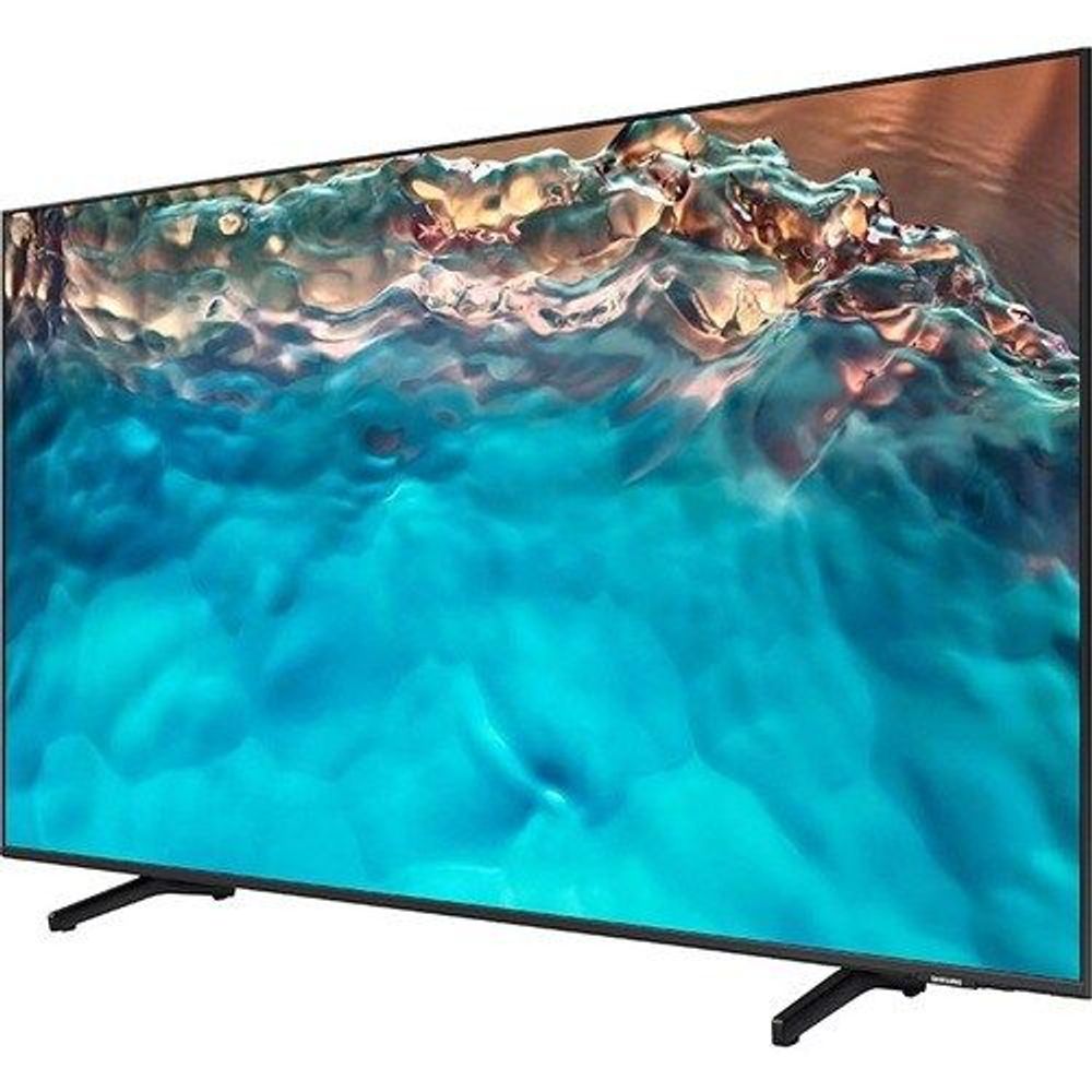 43-inch LCD TV showing blue underwater scene on screen