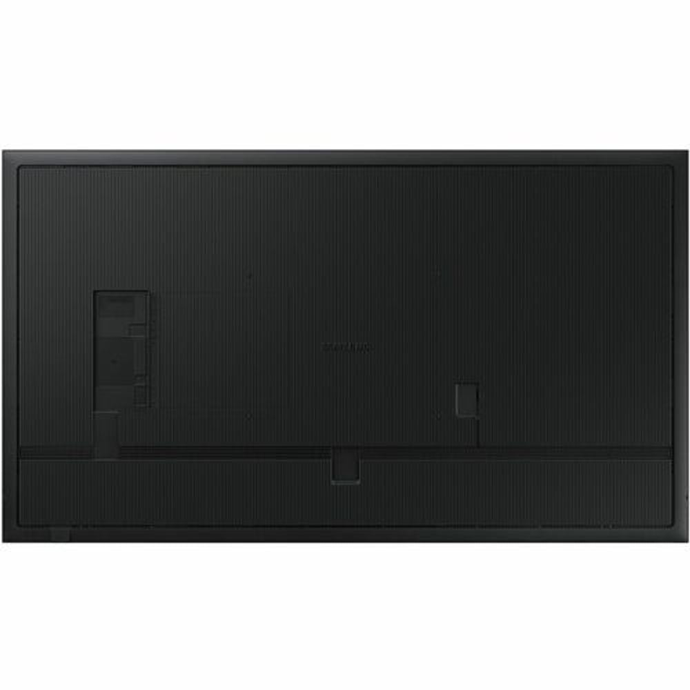 43-inch LCD digital signage display back cover with mounting brackets, black