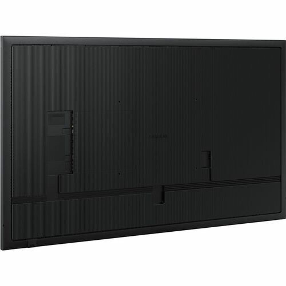 Samsung QH75C 74.5-inch digital signage display back view with black finish