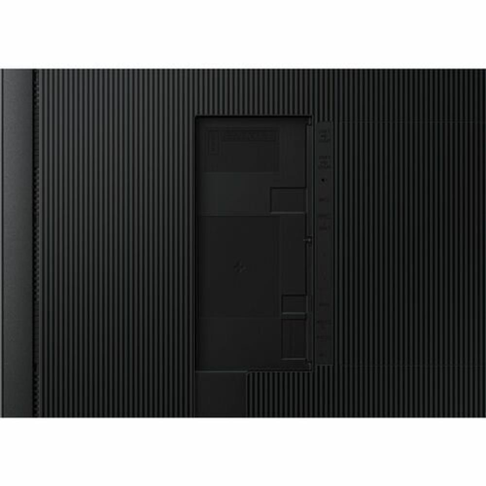 Samsung QH75C 74.5-inch digital signage display rear connectors and panel detail