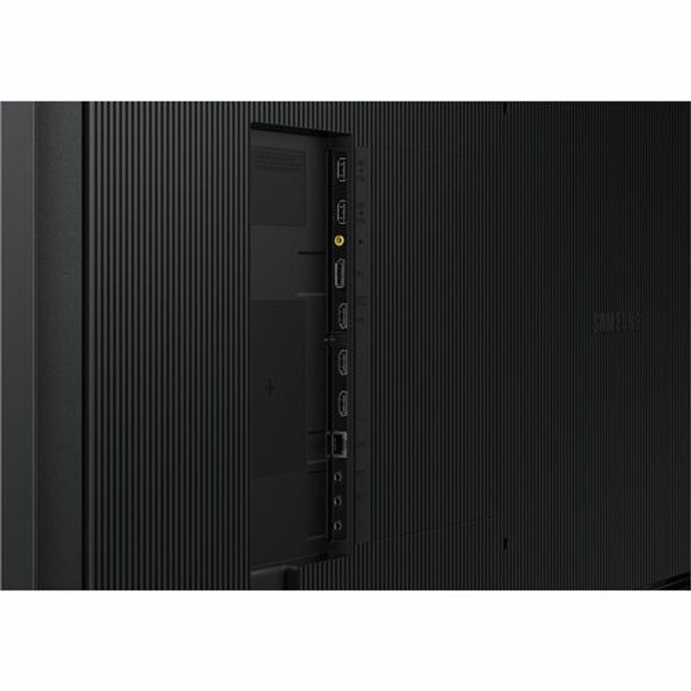 Samsung QH75C 74.5-inch digital signage display rear I/O ports panel