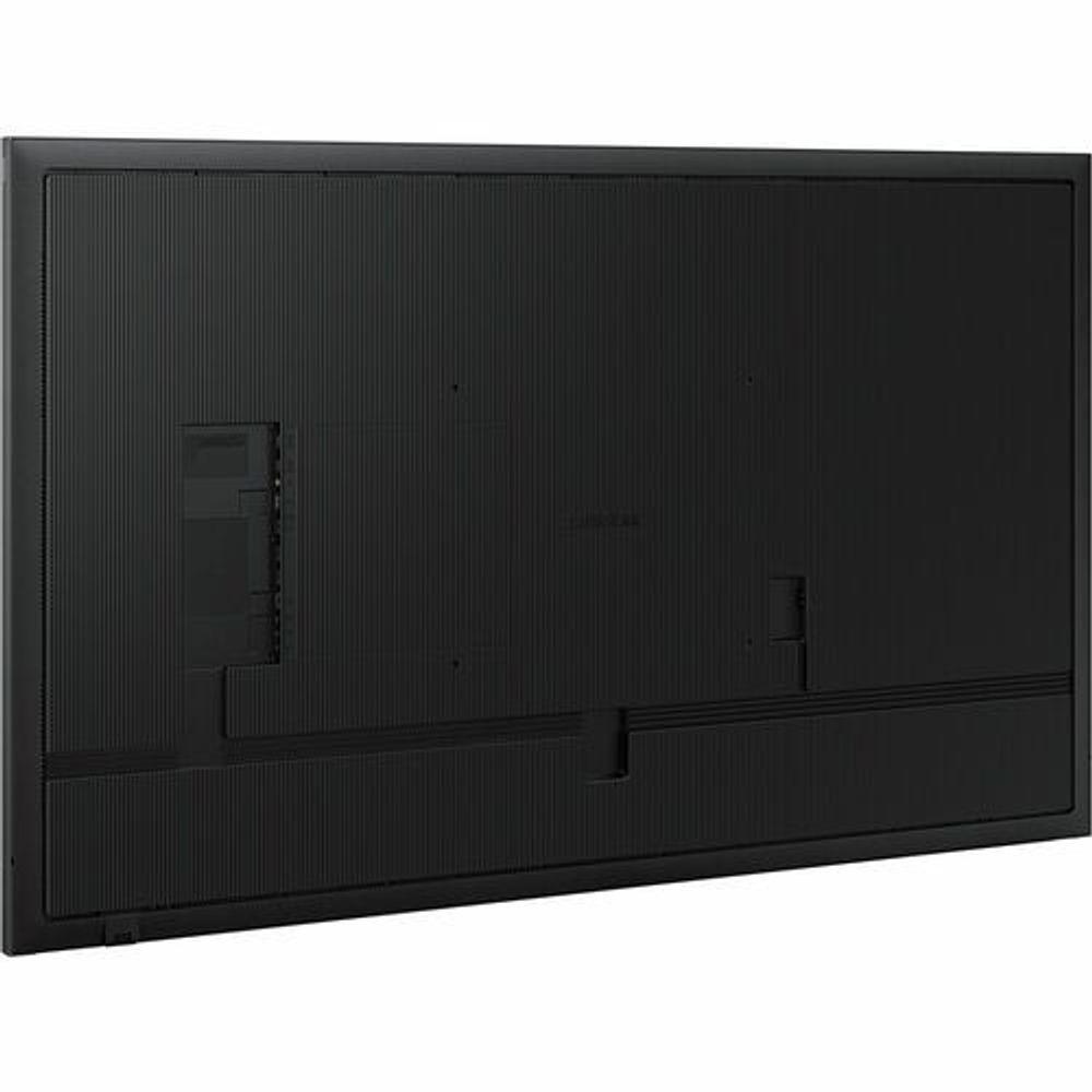 Black Samsung digital signage LCD back panel with VESA mounting area
