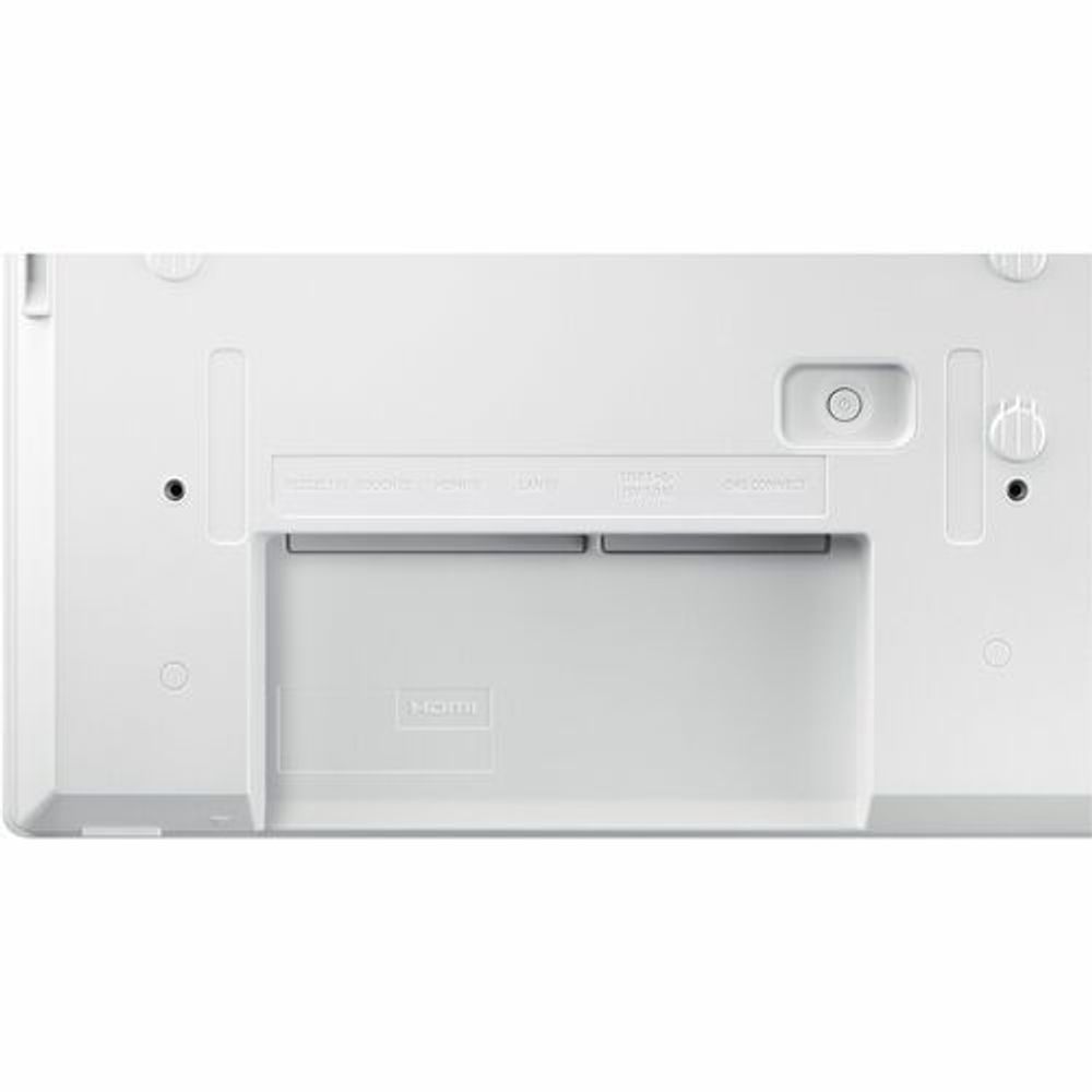 Samsung Kiosk 24-inch interactive display back panel with ports and cable access
