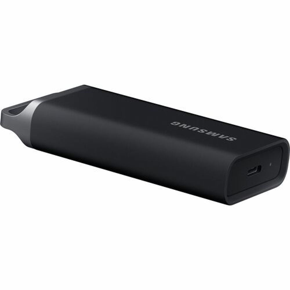 Samsung T5 EVO 2TB portable SSD, black metal case with USB-C port