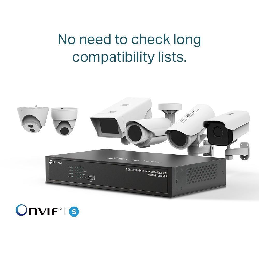 TP LINK VIGI 8 Channel PoE+ Network Video Recorder