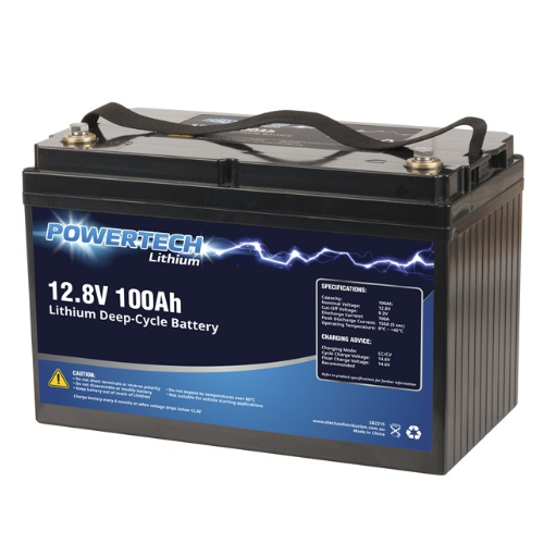 SB2215 - Powertech 12.8V 100Ah Lithium Deep Cycle Battery