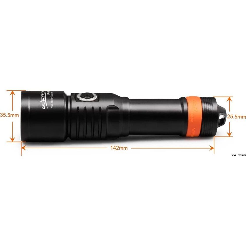OrcaTorch D530V – 1200 Lumen Dive Torch