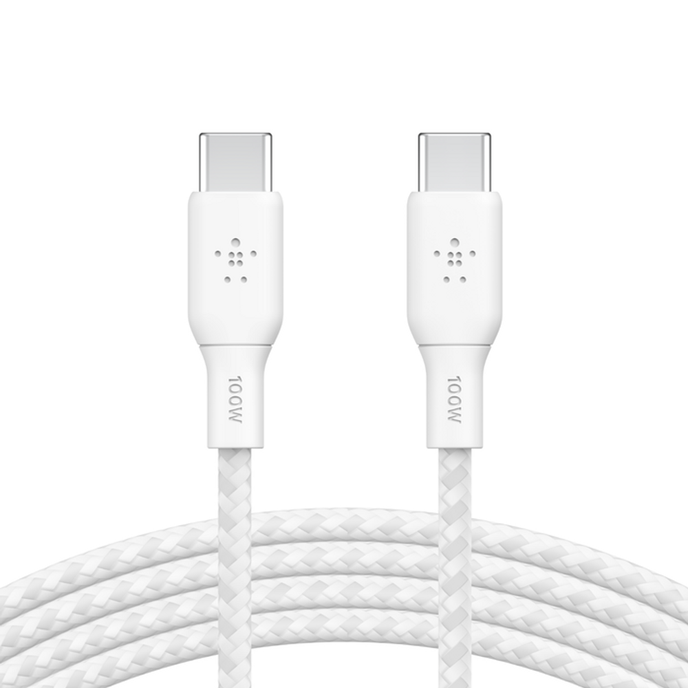 CAB014BT2MWH2PK - Belkin Boost Charge USB-C Data Transfer Cable - 2 m USB-C Data Transfer Cable for USB Device - White - 2 / Pack