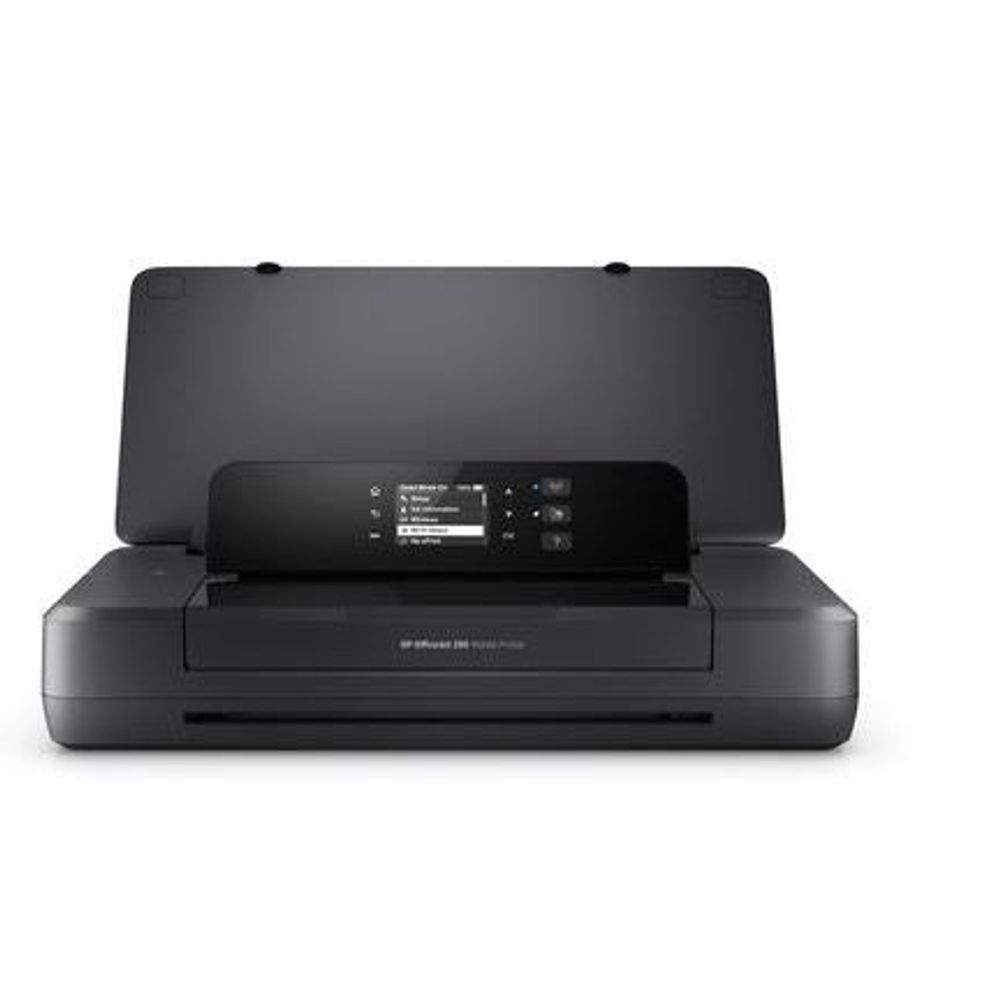 HP OfficeJet 200 mobile inkjet wireless printer, open with front control panel