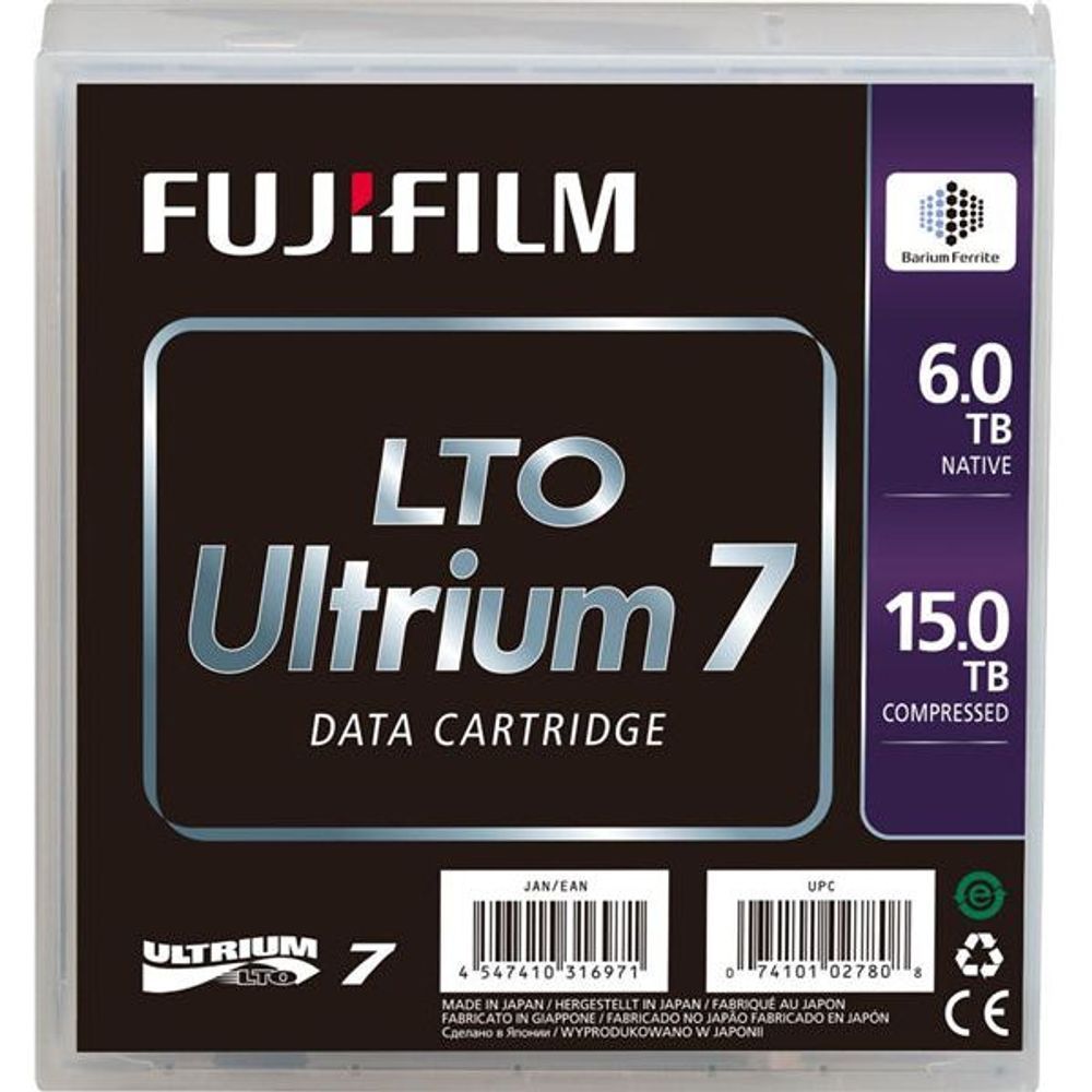 16456574 - Fujifilm LTO Ultrium 7 6/15TB Tape Cartridge (Barium Ferrite)