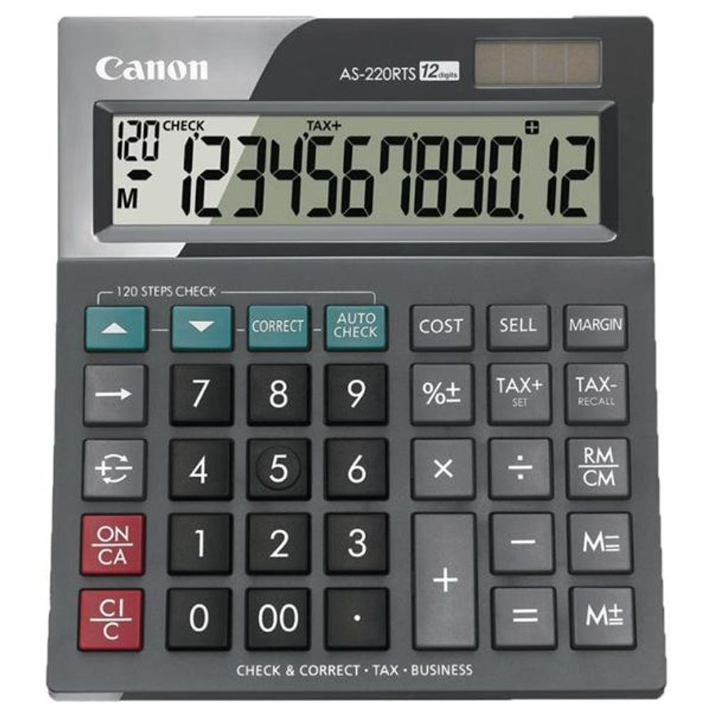AS220RTS - Canon AS220RTS 12 Digit Large Business Desktop Calculator with Tax