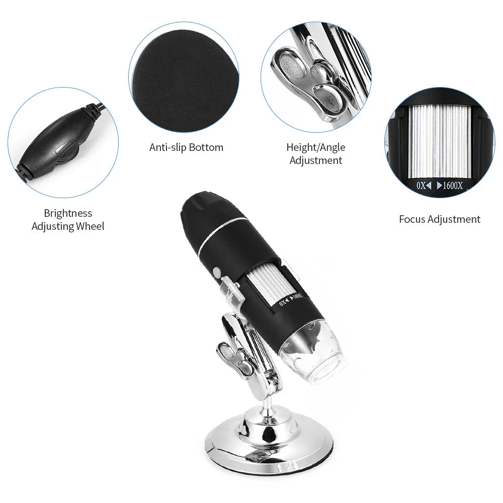 1600X USB Digital Microscope Camera Magnifier