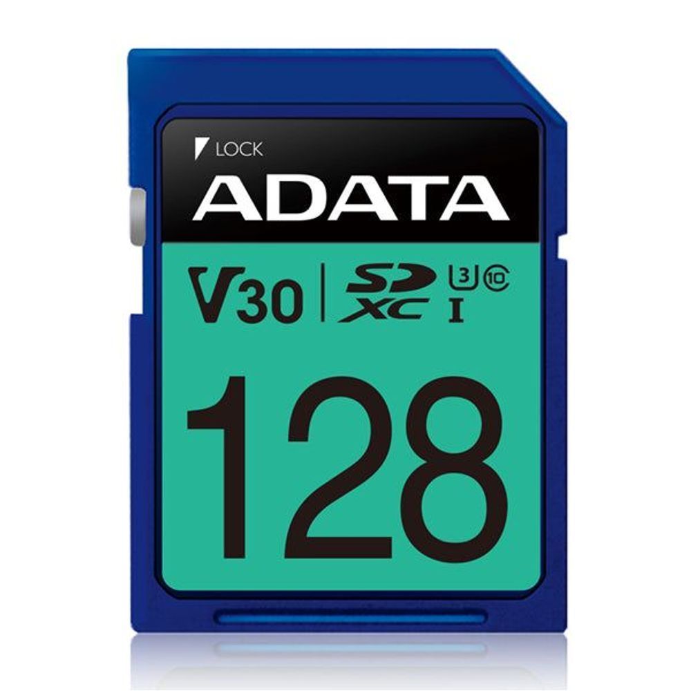 ASDX128GUI3V30S-R - ADATA Premier Pro UHS-I U3 V30 SDXC Card 128GB