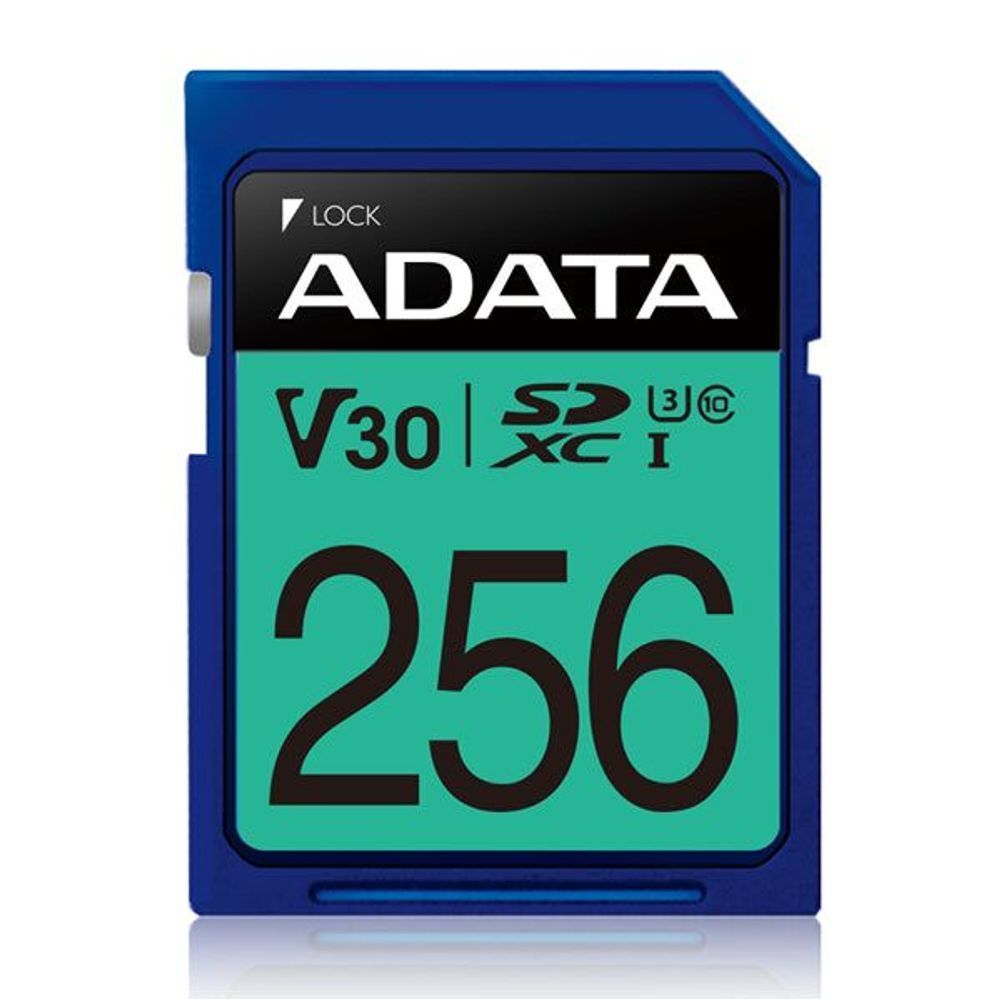 ASDX256GUI3V30S-R - ADATA Premier Pro UHS-I U3 V30 SDXC Card 256GB