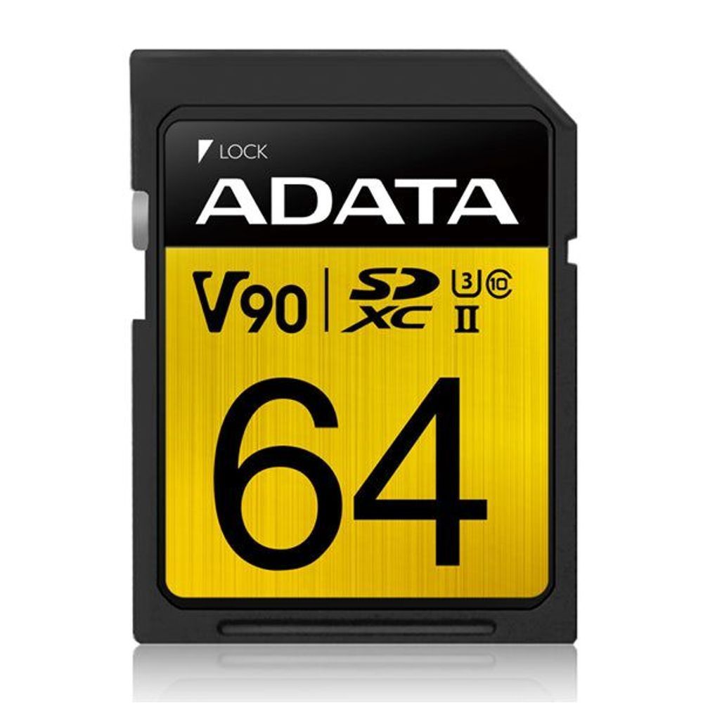 ASDX64GUII3CL10-C - ADATA Premier ONE V90 UHS-II SDXC Card 64GB