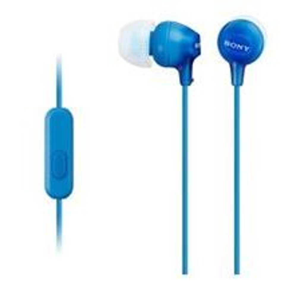 MDREX15APLI - Sony MDREX15APLI In Ear Headphone w/Smart Phone Control Blue