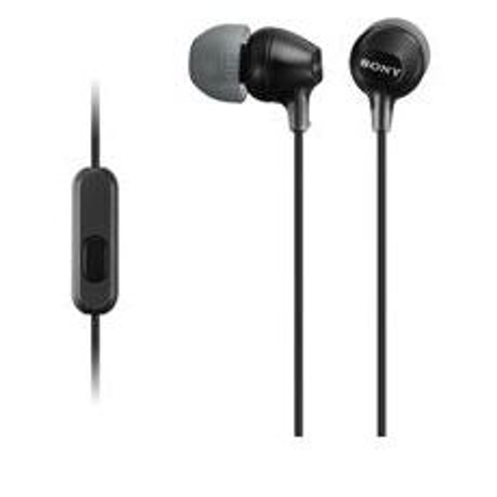 MDREX15APB - Sony MDREX15APB In Ear Headphone w/Smart Phone Control Black