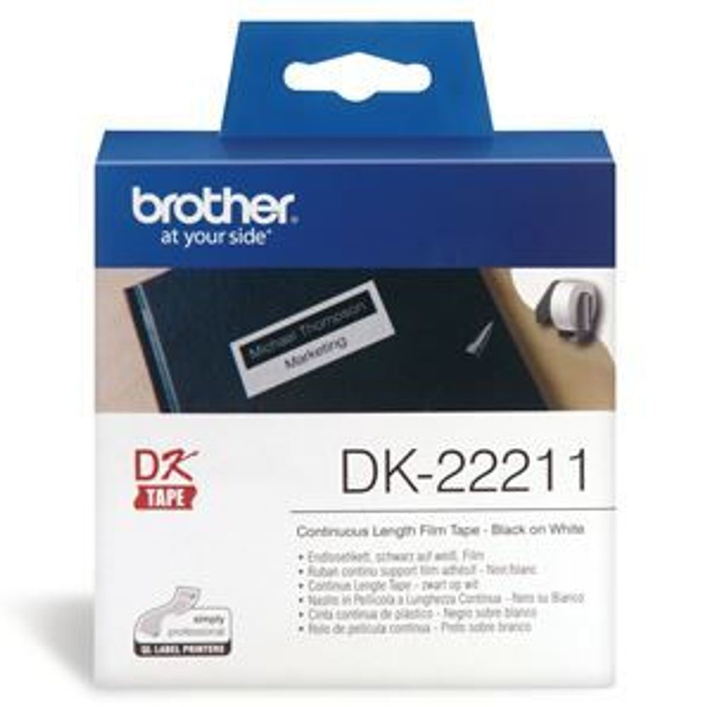 DK22211 - Brother DK22211 Continuous Length Paper Label Tape 29mm x 15.24m