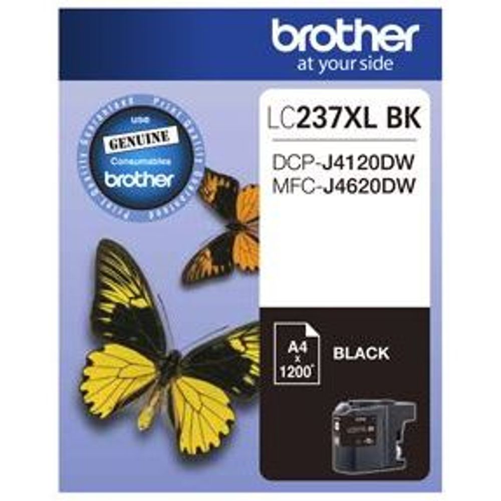 LC237XLBK - Brother LC237XLBK Black High Yield Ink Cartridge