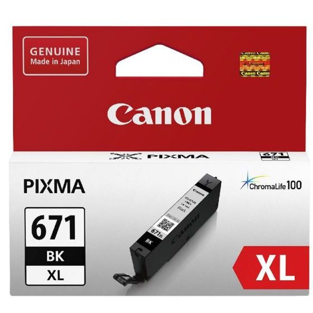 CLI-671XLBK - Canon CLI671XLBK Dye Black High Yield Ink Cartridge