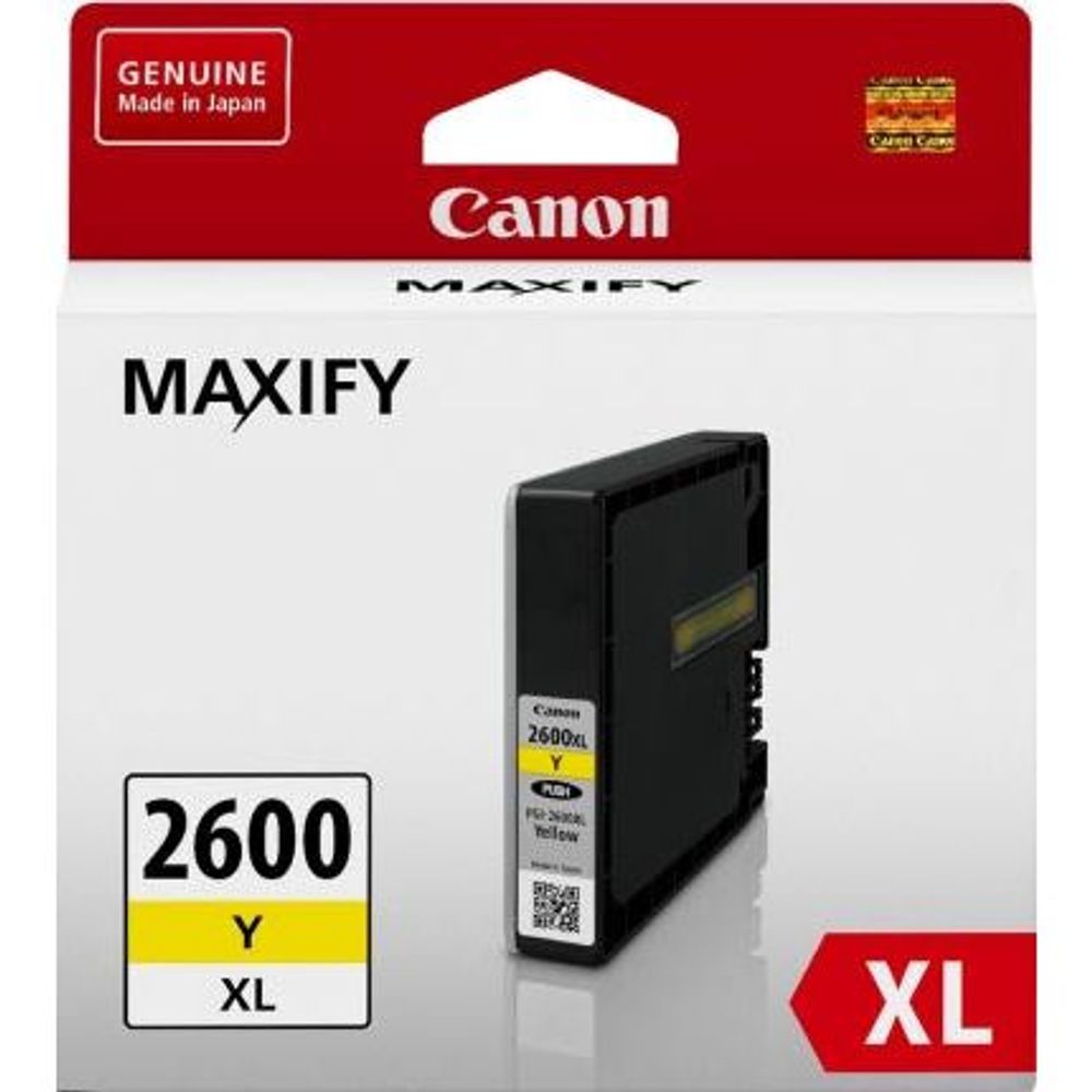 PGI2600XLYOCN - Canon PGI2600XLY Yellow High Yield Ink Cartridge