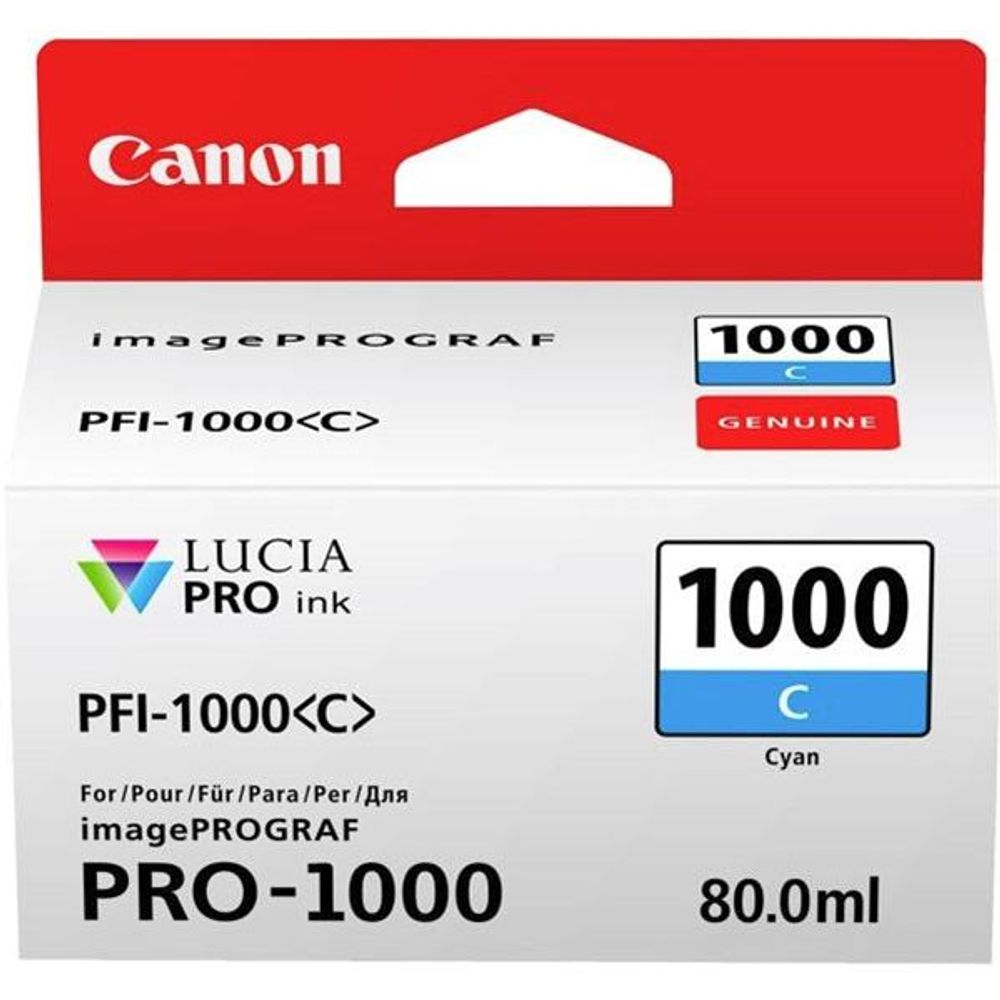 PFI-1000C - Canon PFI-1000C Cyan Ink Tank
